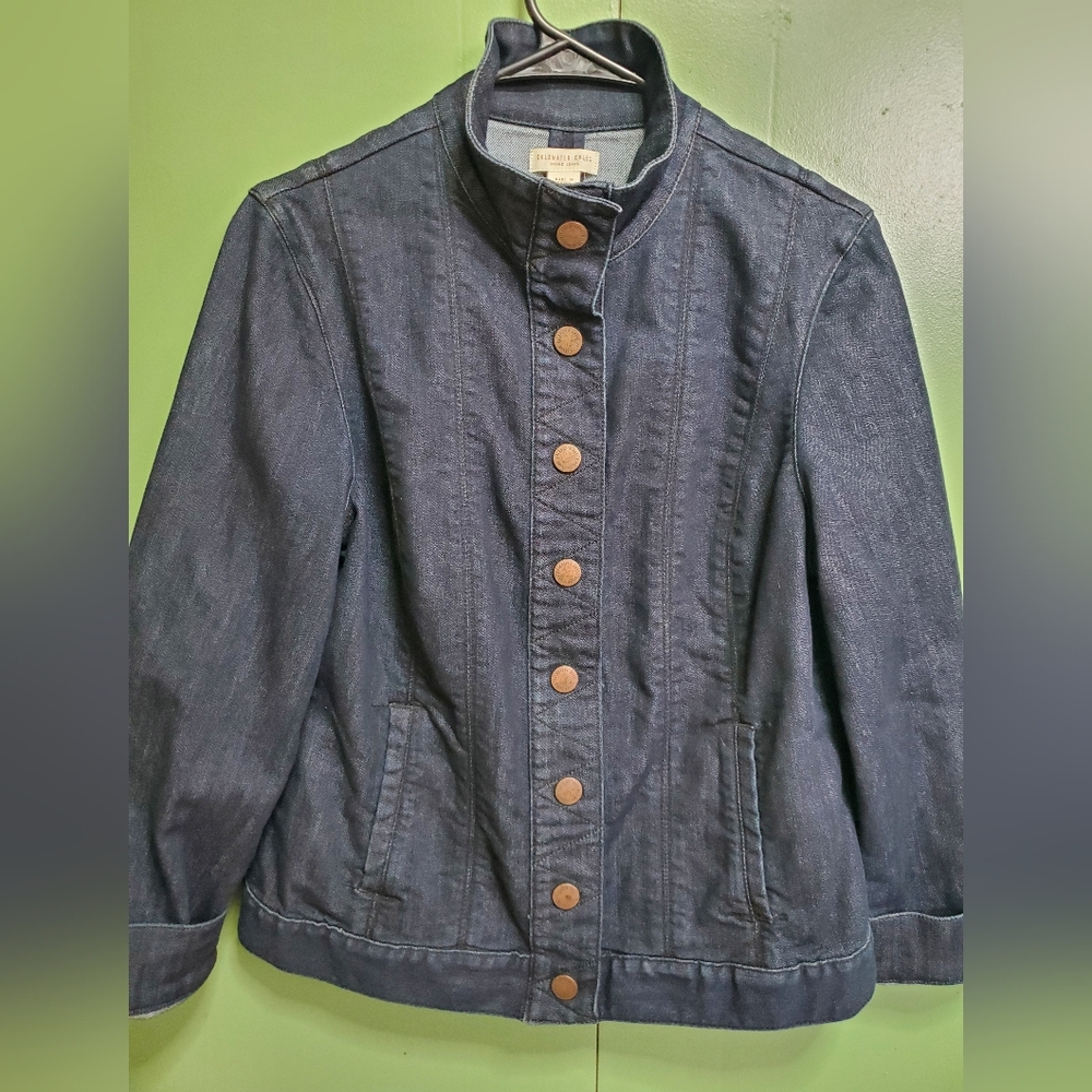Coldwater Creek Dark Blue Jean Jacket